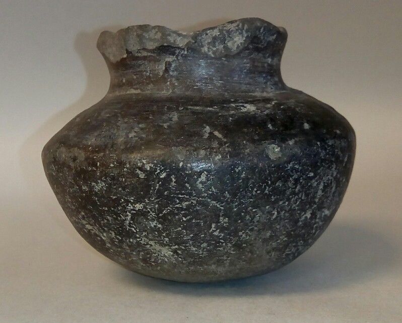 CHUPICUARO Culture Pre-Columbian Blackware Round Bottom Pot ~ C. 300 BC -100 AD