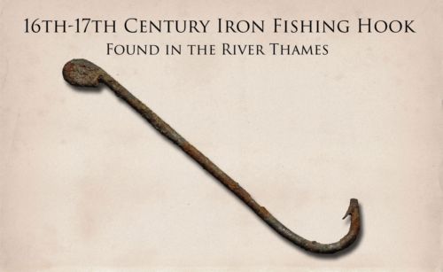 Post-Medieval England, c. 16th-17th Century. Iron fishing hook