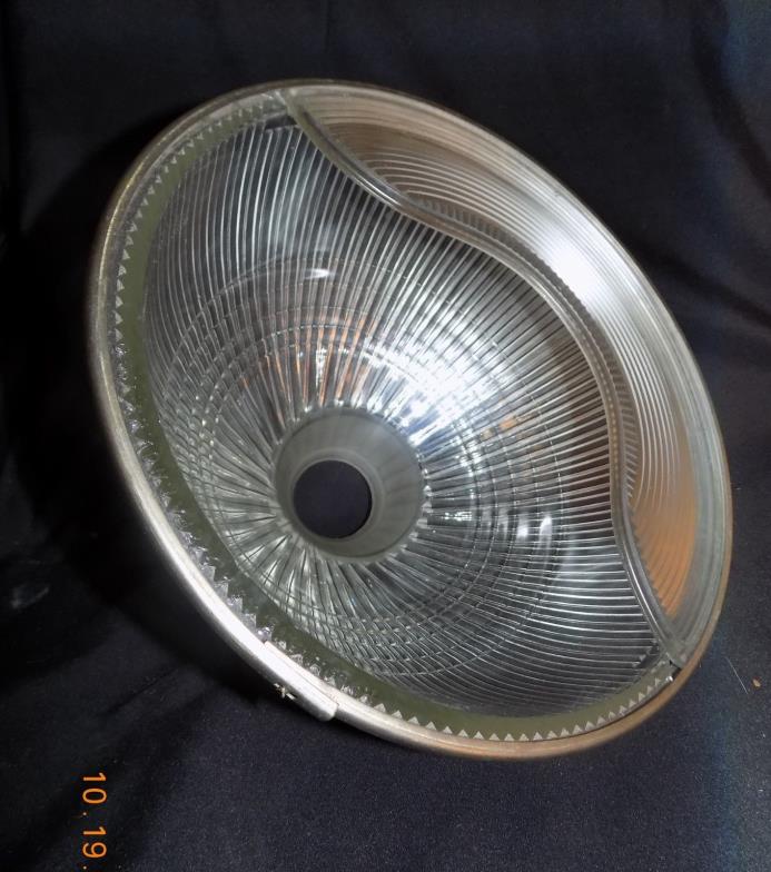Vintage Art Deco Holophane Glass Light Shade