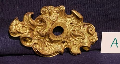 Vintage Ornate Oval Wall Sconce Back-Plate/CoverBase Cast Brass    A