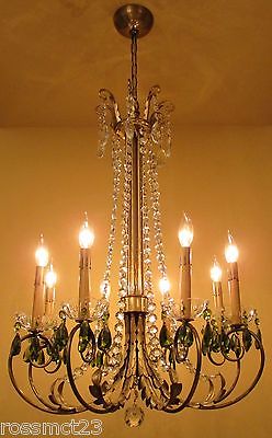 Vintage Lighting 1950 Mid Century Hollywood Regency. ONE chandelier. TWO sconces
