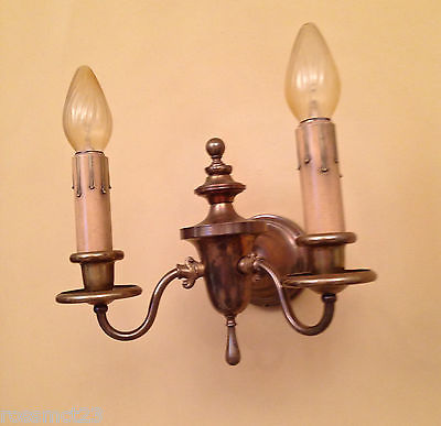 Vintage Lighting pair 1920s Colonial Revival sconces
