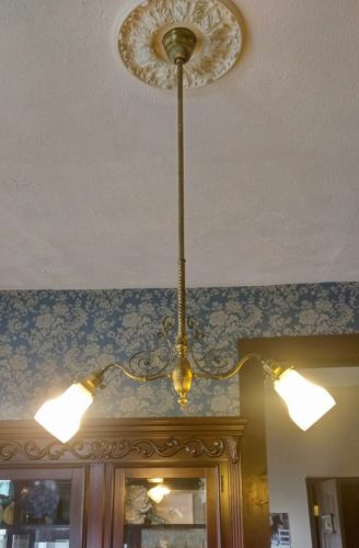 Antique Victorian early light fixture
