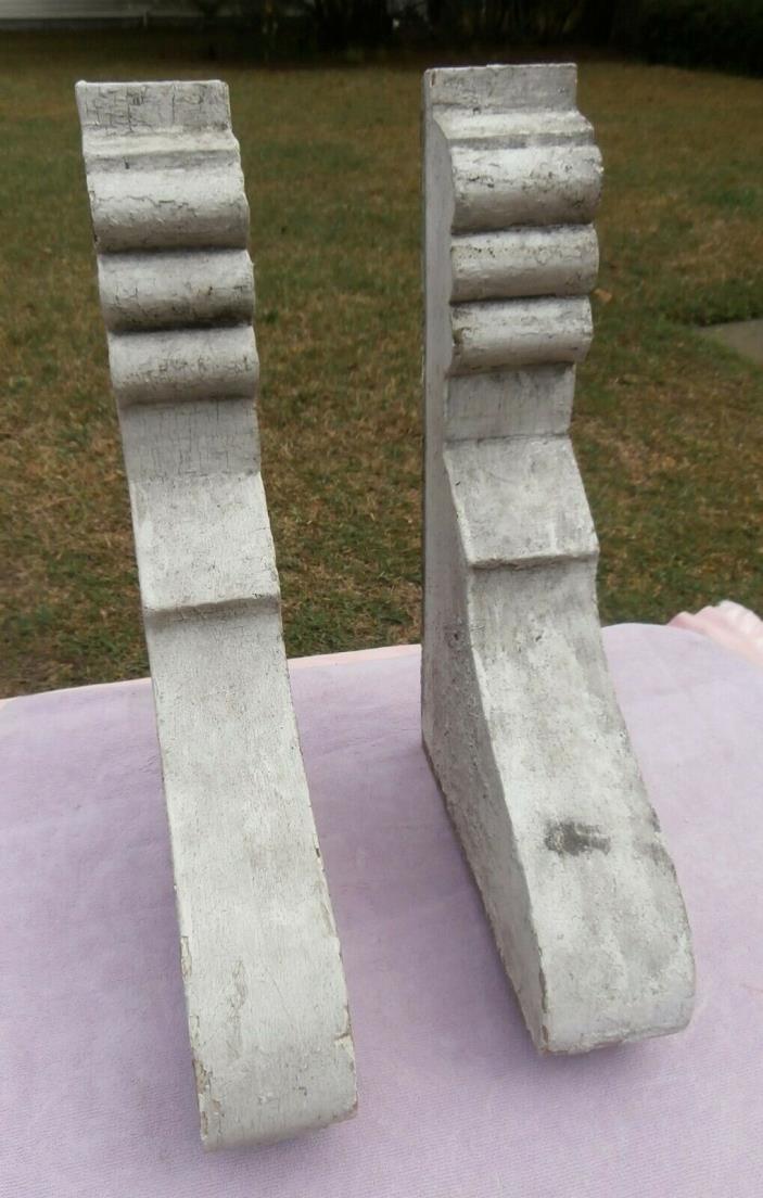 2 Vintage Architectural Wood Corbels Supports – Both for