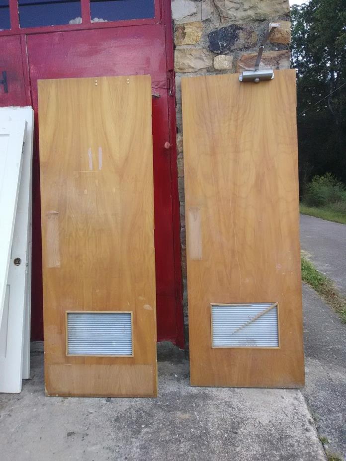 2 Antique Heavy Maybe Maple Wood? Doors? Will Sell Singles Great Table Wood Also