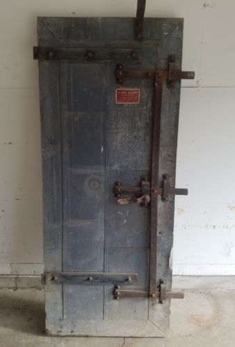 Vintage Tin Clad Fire Door Stremel Bros Minneapolis Minnesota