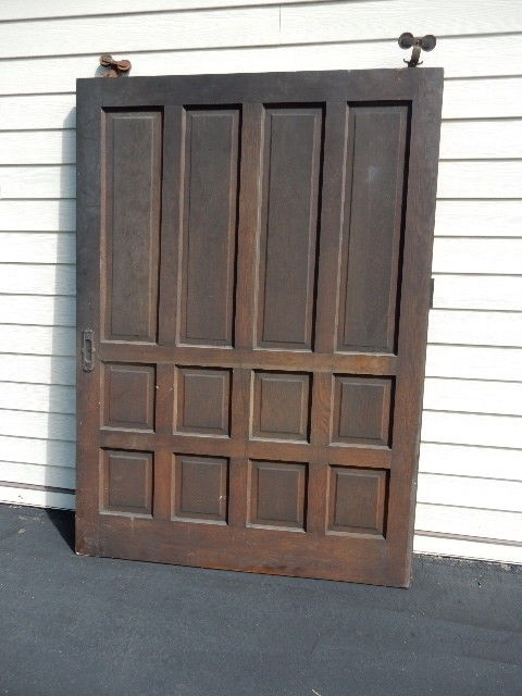 Wooden Oak 12 Panel Pocket Door 84