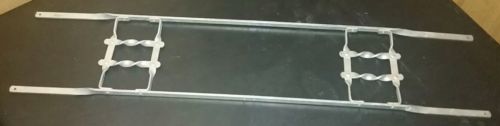 NOS Aluminum Screen Door Grille Letter Initial Push Bar 33 1/2