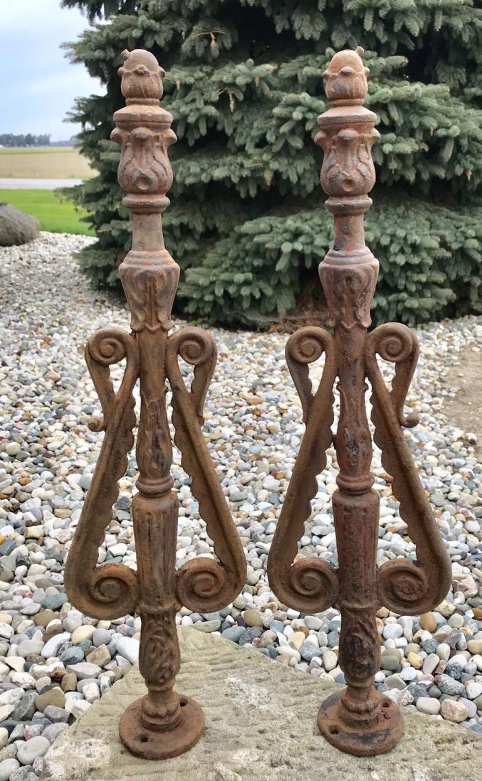 Pair Large Antique 28