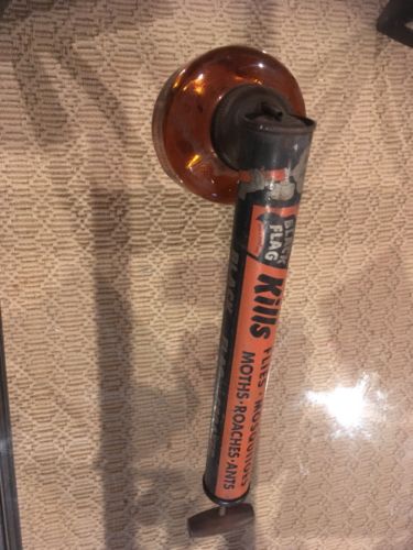 OLD BLACK FLAG SMALL BUG SPRAYER DARK AMBER GLASS #  L173