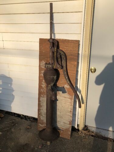 Antique F&W Kendallville Ind Hoosier Iron Cistern Windmill Hand Well Water Pump