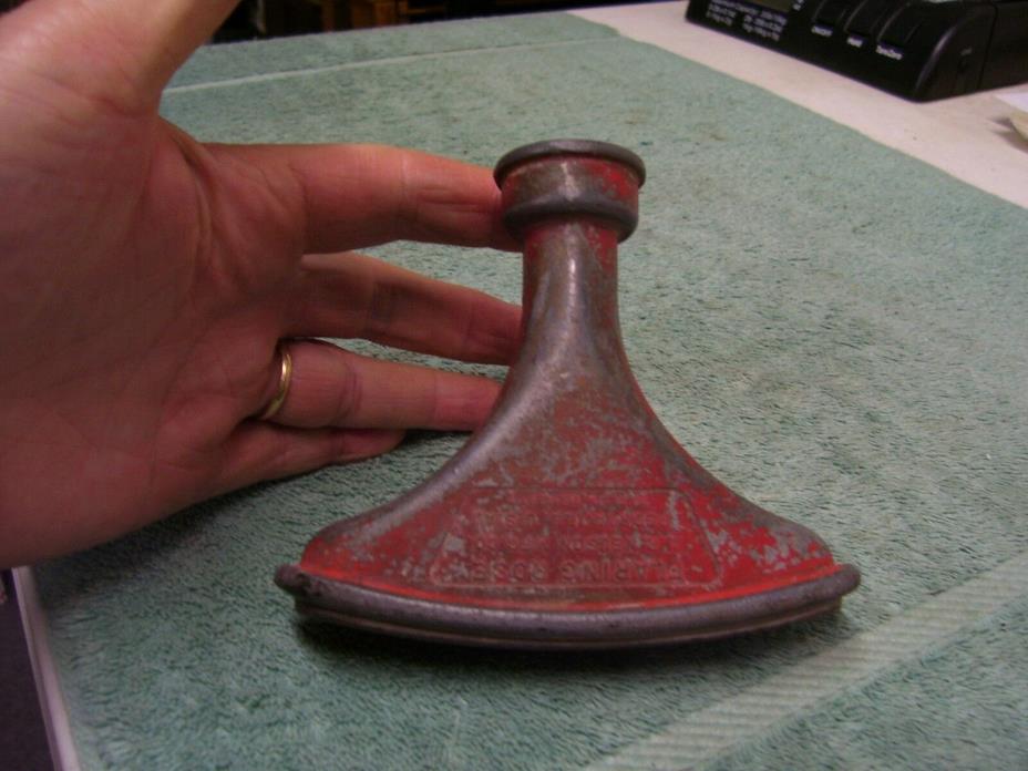 Vintage Aluminum Red Nelson Mfg. Co. FLARING ROSE Water Hose Nozzle SPRINKLER