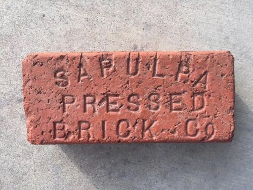 Rare...Sapulpa Pressed Brick Co ... Brick...Sapalpa, Oklahoma