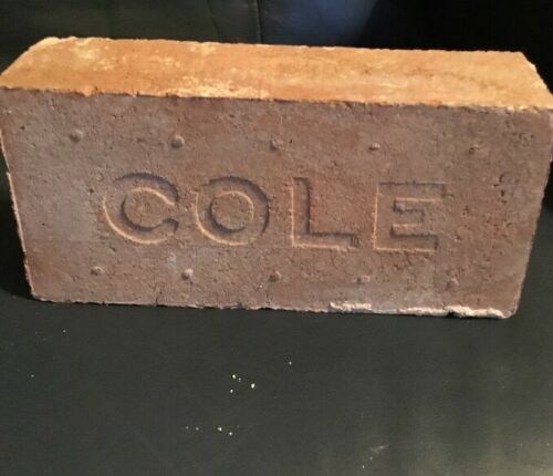 ANTIQUE BRICK STAMPED COLE