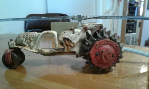 Old Vintage F. D. Kees Cast Iron Traveling Tractor Sprinkler Model 102 Gd.Cond