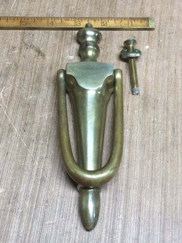 Vintage Ornate Brass Door Knocker With Nice Patina