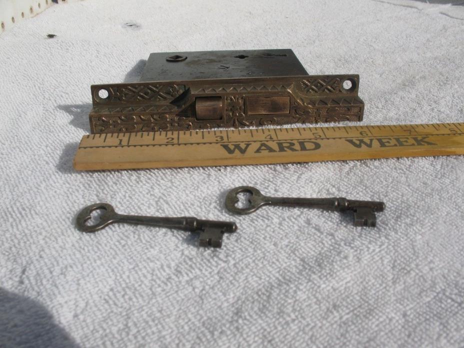 Antique Corbin Door Lock with Keys