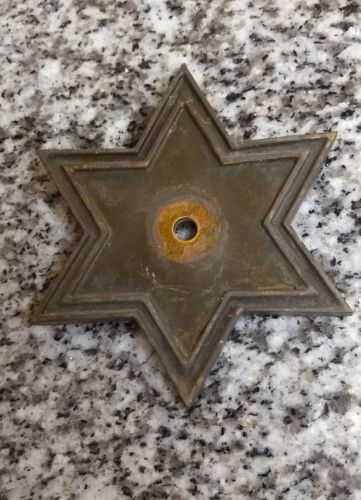 Antique Bronze six point star 5