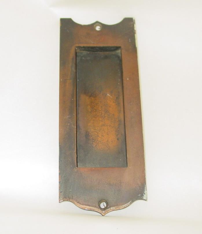 Vintage Branford Lock Recessed Finger Pull Pocket Door Pull Handle Sash 1893