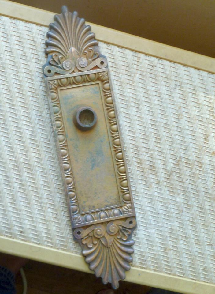 Yale & Towne Brass Door Plate Circa 1900