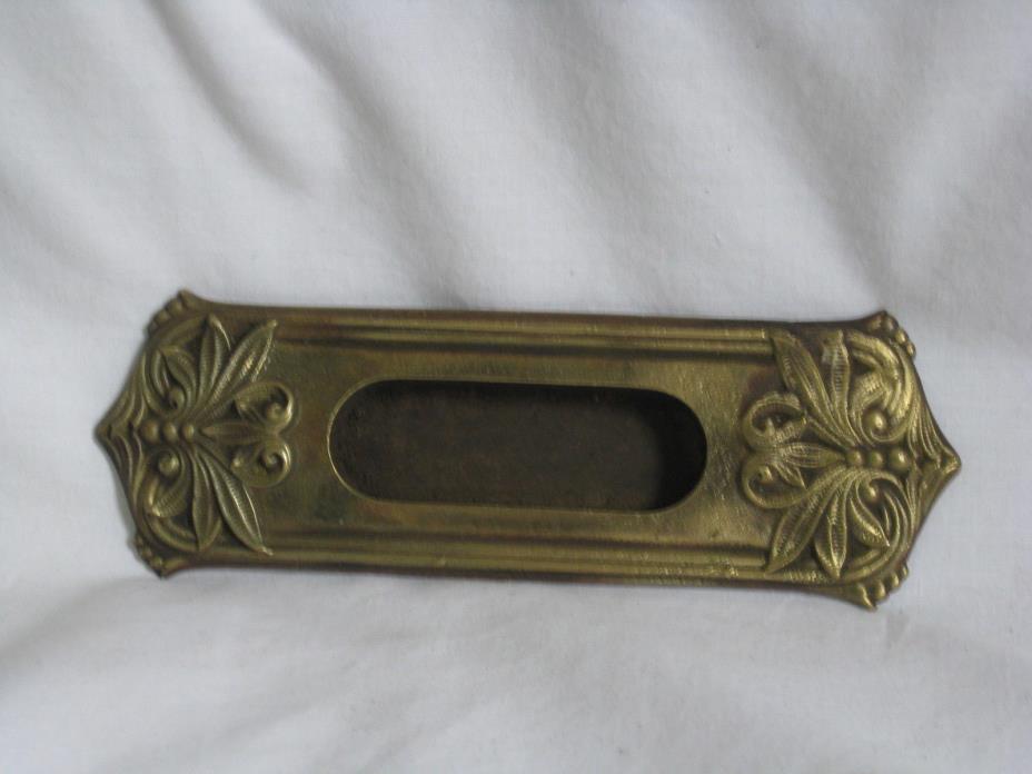 MILO RHCo 1318 Pat. Dec. 101895 ornate metal hardware door bell plate cover ?