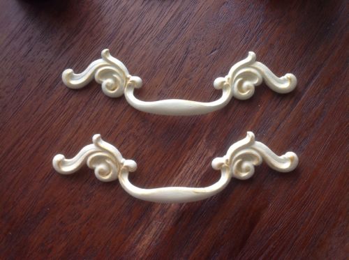 496 VTG French Provincial Handles In Ivory Wash 2 Available