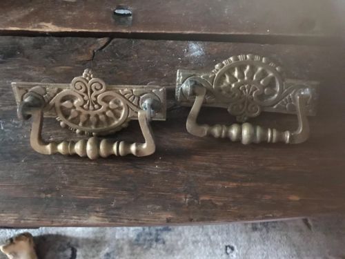 Pair Of Antique Drawer Pulls ~ 2