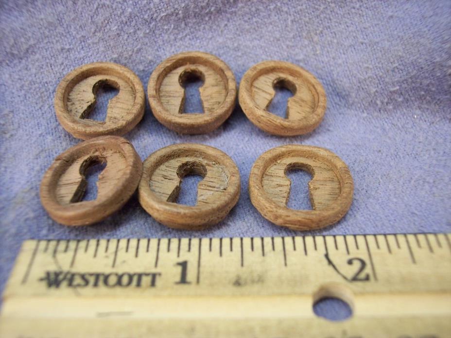 ANTIQUE VICTORIAN WALNUT KEY HOLES AS FOUND