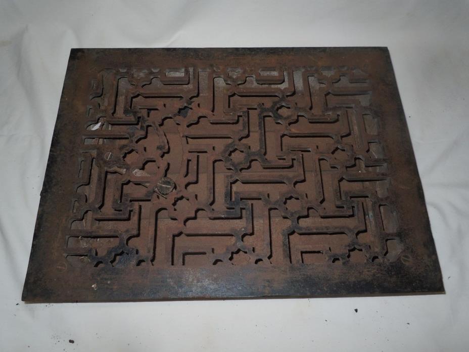 Antique Cast Iron Victorian Heat Grate Floor/Wall Register 10X14
