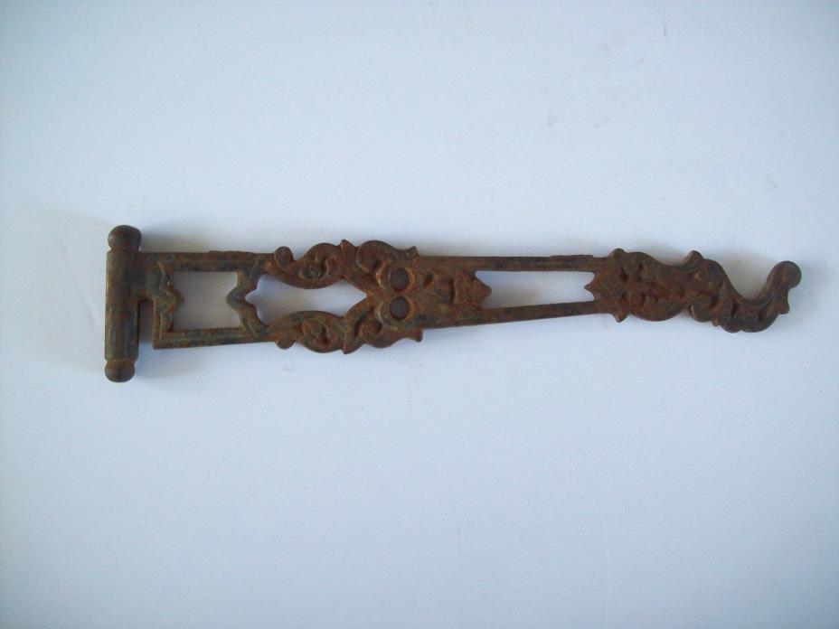 Antique Victorian Cast Iron Plant Bird Cage Hook Wall Hanger Swivel Arm