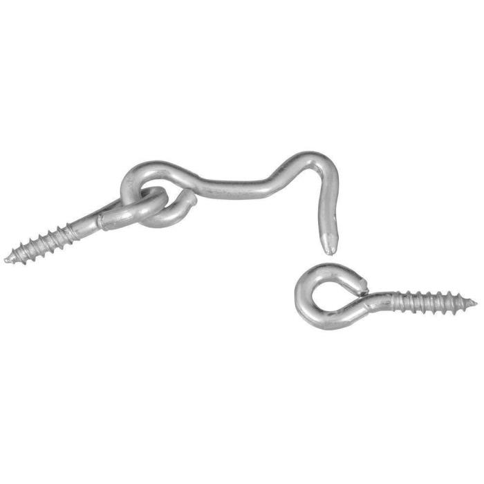 National Hardware N117-853 V2000 Hooks & Eyes in Zinc plated, 2 pack