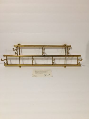 Vintage Brass Spiegel  Wall Hooks Coat Hanger Decor Classy Simple 7 Hooks