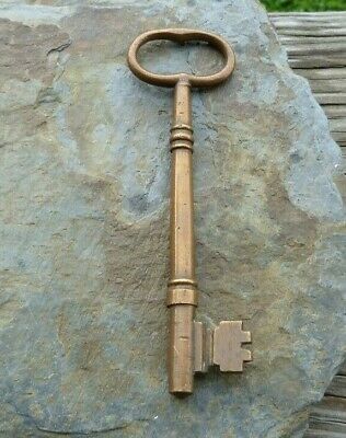 Super Sized Antique Bronze Skeleton Key   Antique Door Key