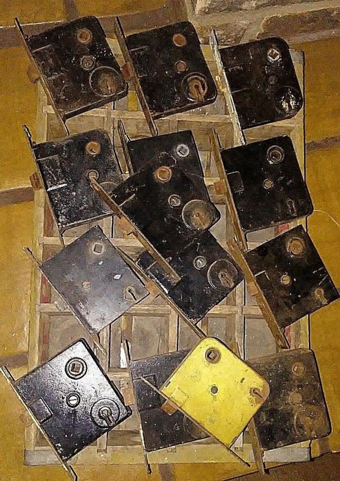 14 Vintage Mortise Door Lock No Skeleton Key Hardware Antique Salvage 1 Y & T