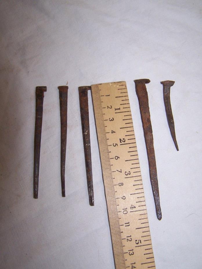 Early American flooring nails. Circa 1805-late 1820's.