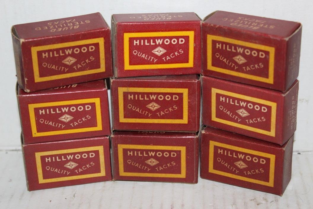 Hillwood Quality Blued Sterilized Tacks Hillwood MFG Cleveland Ohio NO.11 Vtg