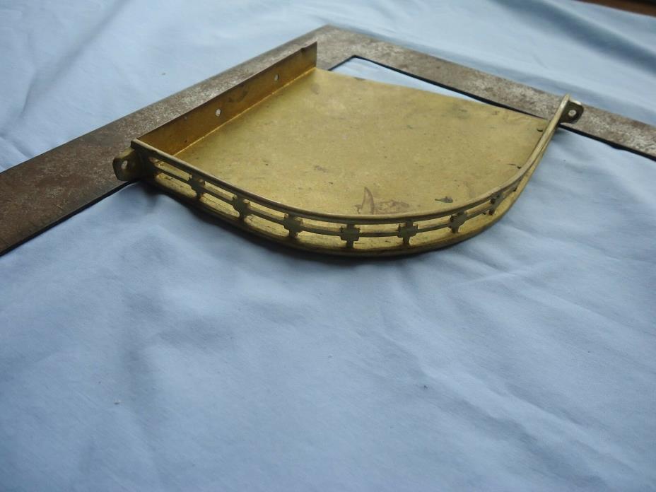 Pullman Railroad Brass Shelf-Will NOT Fit A Square Corner. SEE PICTURES.