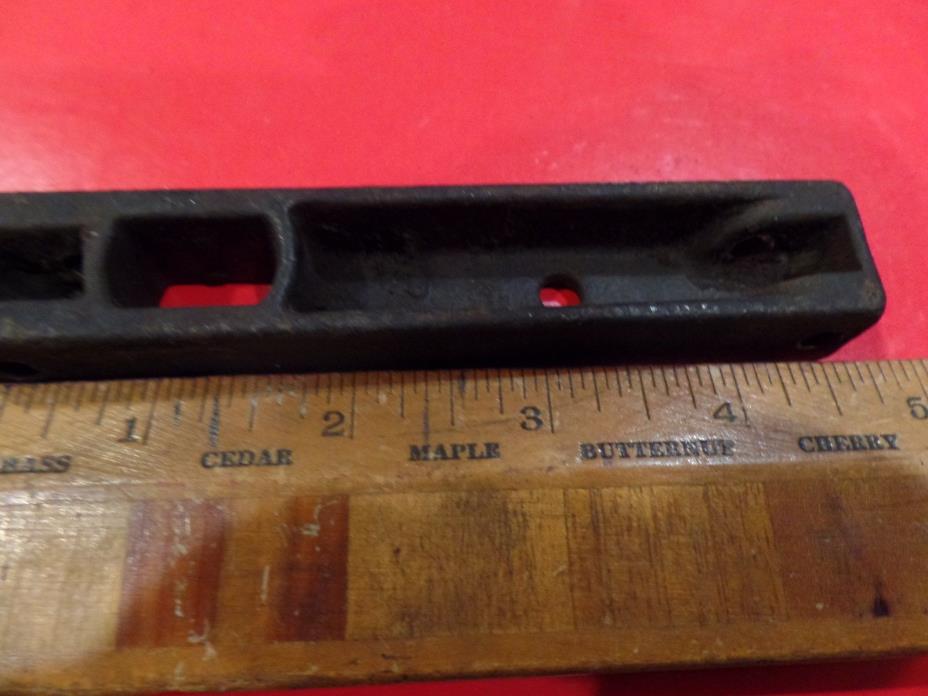 Antique Vintage Large Plain Cast Iron  Keeper Rim Lock Unusal Latch Plate 5”