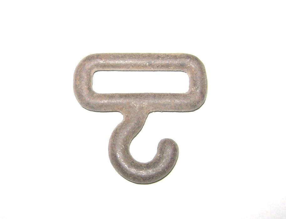 Antique Cast Brass Strap or Belt Hook