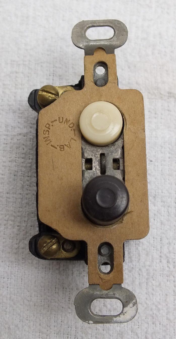 Antique Bakelite Push Button Light Switch