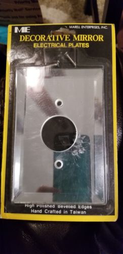 Telephone Receptacle cover Mirror vintage electrical plate One Hole Two Screws