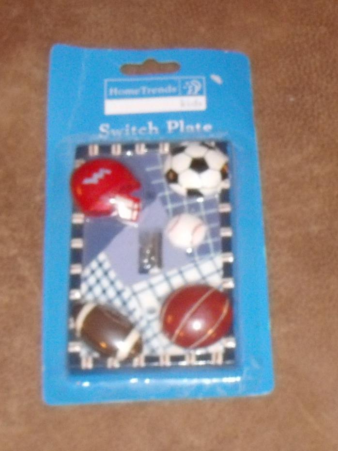 3D sports single light switch cover new in package