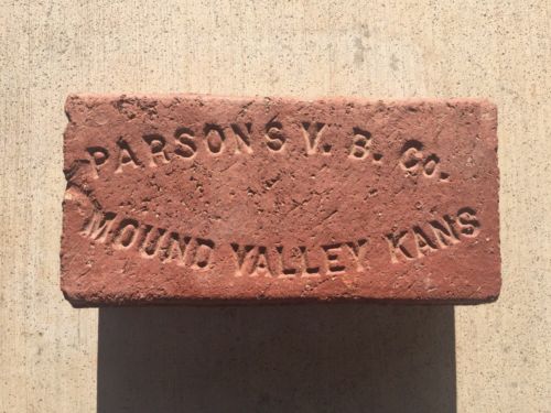 Rare..Near Mint Condition..PARSONS V.B. CO. MOUND VALLEY, KANSAS Brick