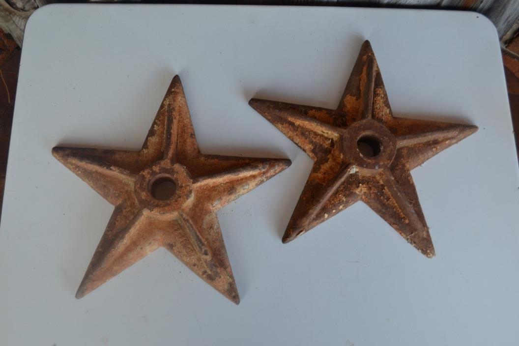 Antique Architectural Building Salvage Cast Iron 5 point STAR