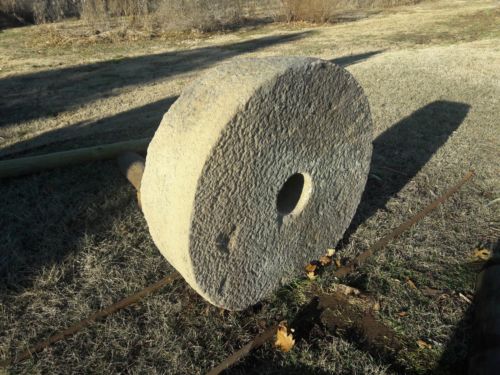 Antique38x12Millstone Grinding Grist Mill Stone Garden Landscaping Fountain Base