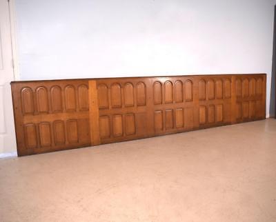 29 Feet of Solid Oak Antique Boiserie/Paneling/Wainscoting in Oak Wood