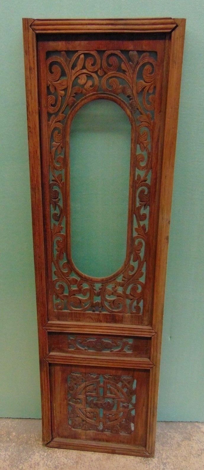 Antique Architectural Salvaged Victorian Wood Carved Panel  45 5/8