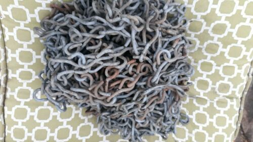 60 feet plus  ANTIQUE Cemetery fence  SALVAGE Metal Chain Link VICTORIAN GOTHIC