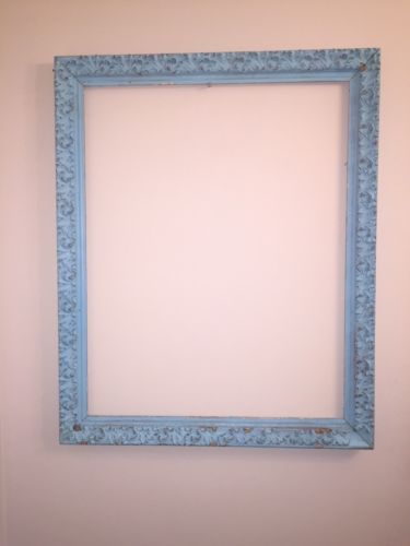 Architectural Salvage Wooden Painted Shabby Chic Ornate Picture Frame 32 X 26