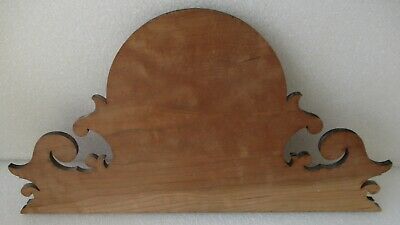 FEDERAL STYLE MIRROR CREST PEDIMENT NEW UNFINISHED MAPLE OR CHERRY YOUR CHOICE